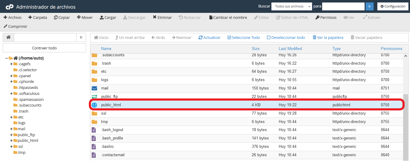 public_html-Administrador-de-archivos